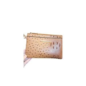 Ostrich/Croc wristlet